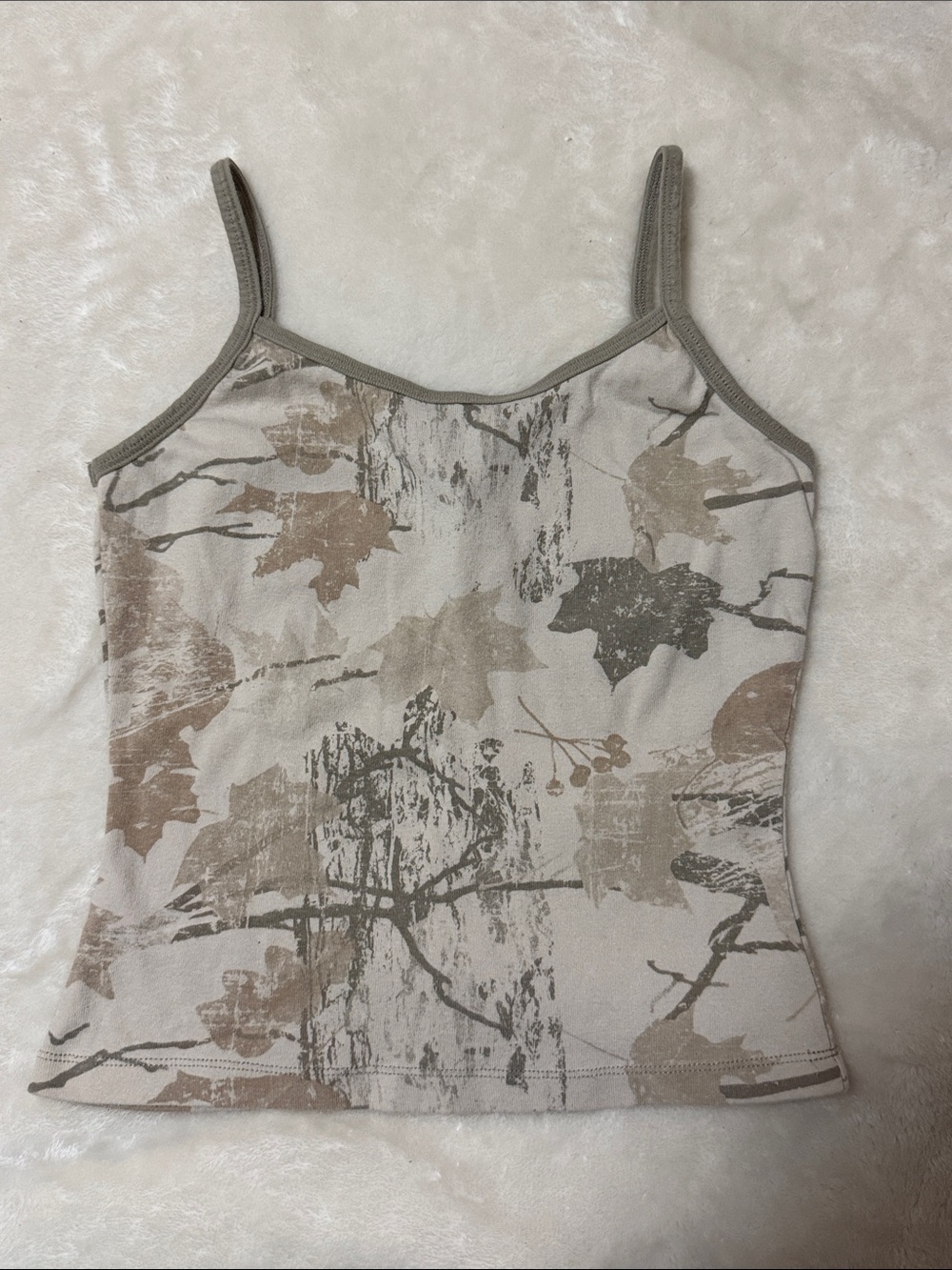 Just polly camo print camisole Medium